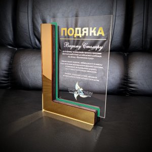 Индивидуальная награда с нанесением на заказ