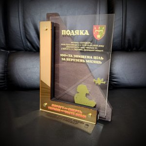 Индивидуальная награда с нанесением на заказ