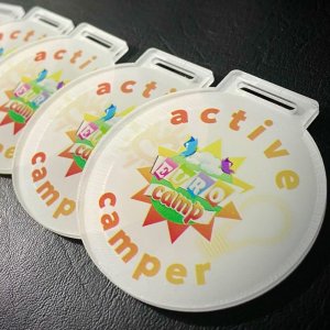 Медаль Акрил Active camper Диаметр 70-100 мм