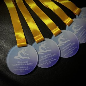 Медаль Акрил Открытый Чемпионат Диаметр 70-100 мм