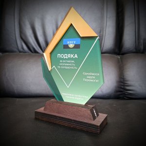 Индивидуальная награда с нанесением на заказ