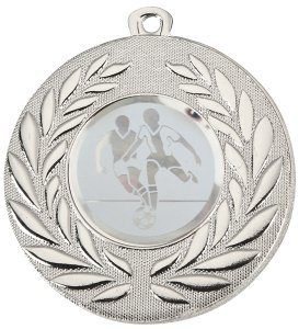 Медаль 50 мм D111-002 Футбол серебро