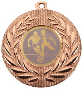 Медаль 50 мм D111-003 Футбол бронза