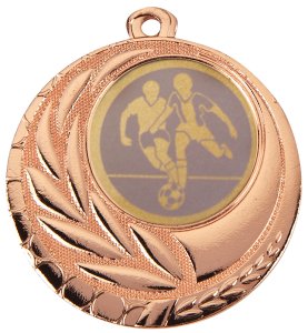 Медаль 45 мм D110-003 Футбол бронза