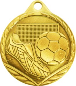Медаль 32 мм Футбол золото