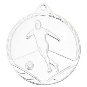 Медаль 32 мм Футболіст срібло